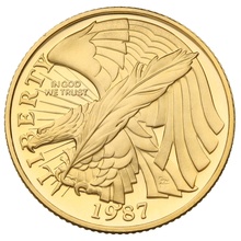 1987 Proof Bicentenary of the Constitution - American Gold Commemorative $5
