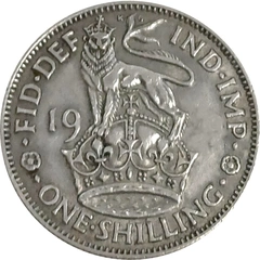 British Silver Shilling Pre 1947 Coin