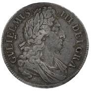 1696 William III Silver Crown "OCTAVO" - Very Fine