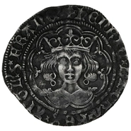 1422-1427 Silver Groat Fourpence Coin Henry VI Annulet Issue Calais Mint