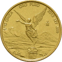 Mexican Libertad Gold Coin 1/10oz