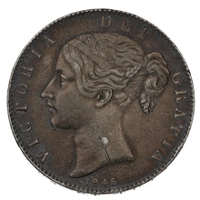 1845 VIII Queen Victoria Silver Crown