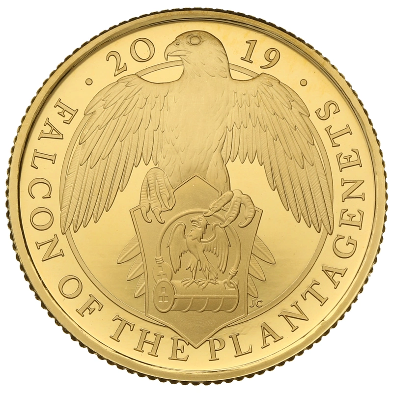 2019 1/4oz Proof Falcon of the Plantagenets Gold Coin Queen's Beasts