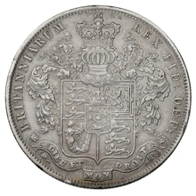 1826 Silver Half Crown Coin George IV