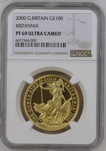 2000 Proof Gold Britannia Coin 1oz NGC PF69