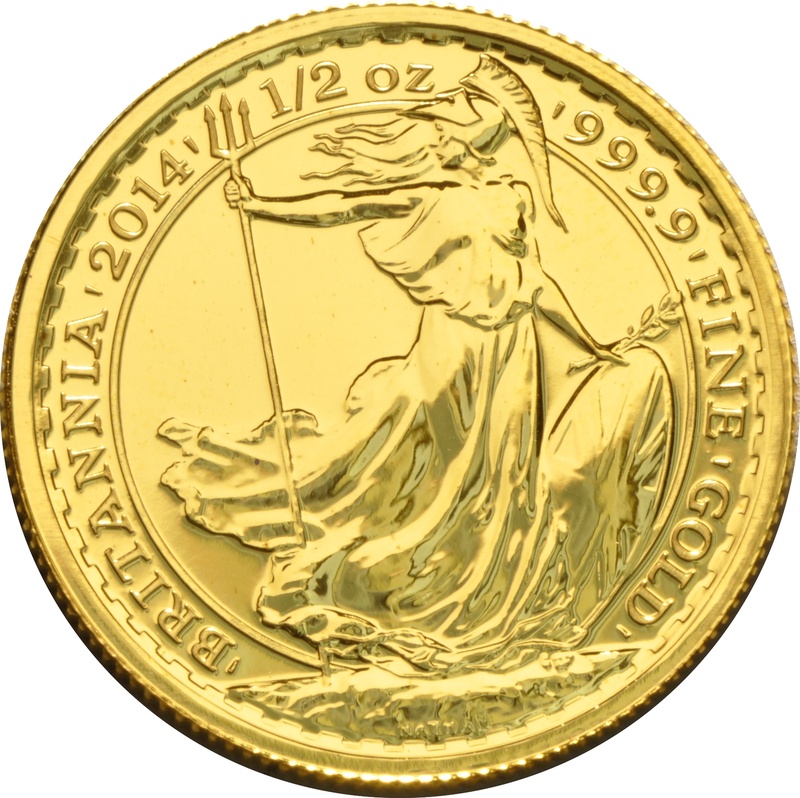 2014 1/2oz Gold Britannia Coin
