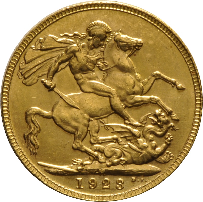 1923 Gold Sovereign Coin George V Melbourne
