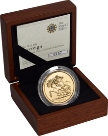 2011 Gold £5 Coin Brilliant Uncirculated Boxed