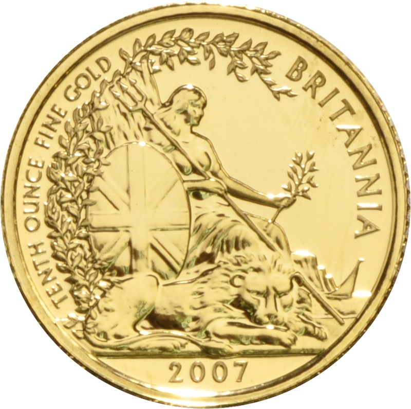 2007 1/10oz Gold Britannia Coin