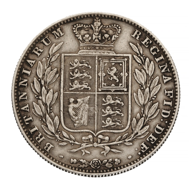 1849 Victoria Silver Halfcrown