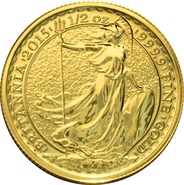 2015 1/2oz Gold Britannia Coin