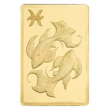 0.5g Gold Bar PAMP Zodiac Pisces Minted