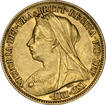 1899 Gold Half Sovereign Queen Victoria Veiled Head NGC AU55