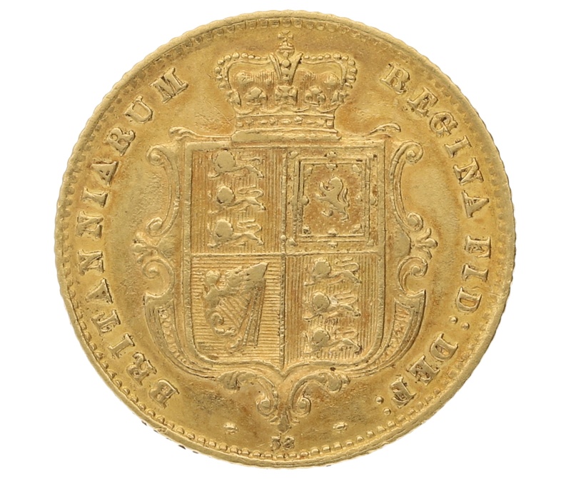 1864 Gold Half Sovereign 