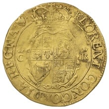 1632 - 1633 Charles I Unite Gold Coin - mm Harp