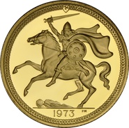 1973 Gold Sovereign - Elizabeth II Decimal Portrait - Isle of Man Proof