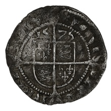 1575 Silver Threepence Elizabeth I  mm Eglantine