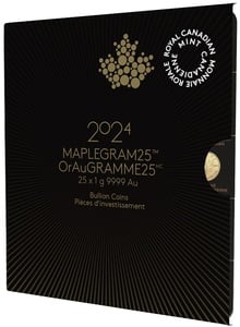 2024 MapleGram 25 x 1g Gold Coins