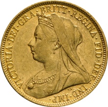 1898 Gold Sovereign - Victoria Old Head - S