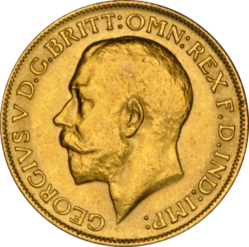 1916 Gold Sovereign Coin George V NGC AU58