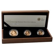 2010 Proof Gold Sovereign Premium 3 Coin Set Boxed