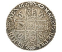 1662 Silver Crown Coin Charles II Fine or better