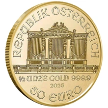2026 1/2oz Austrian Gold Philharmonic Coin