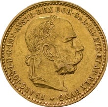 Austrian 10 Coronas Gold Coin Franz Joseph I
