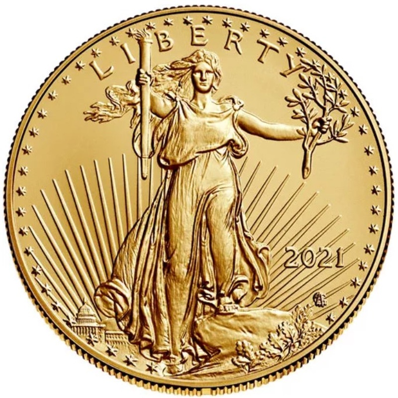 2021 American Eagle Gold Coin 1oz Type II