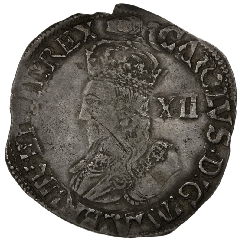 1636-8 Charles I Silver Shilling - mm Tun