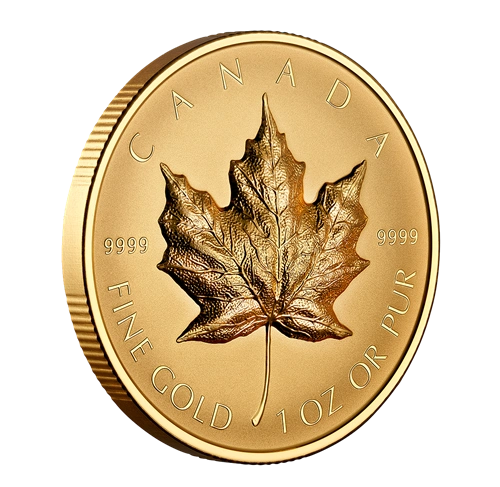 2022 1oz Ultra High Relief Canadian Maple Leaf Gold Coin Boxed