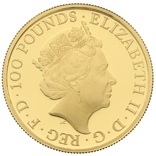 2018 Proof 1oz Red Dragon of Wales Gold Coin Queen's Beasts
