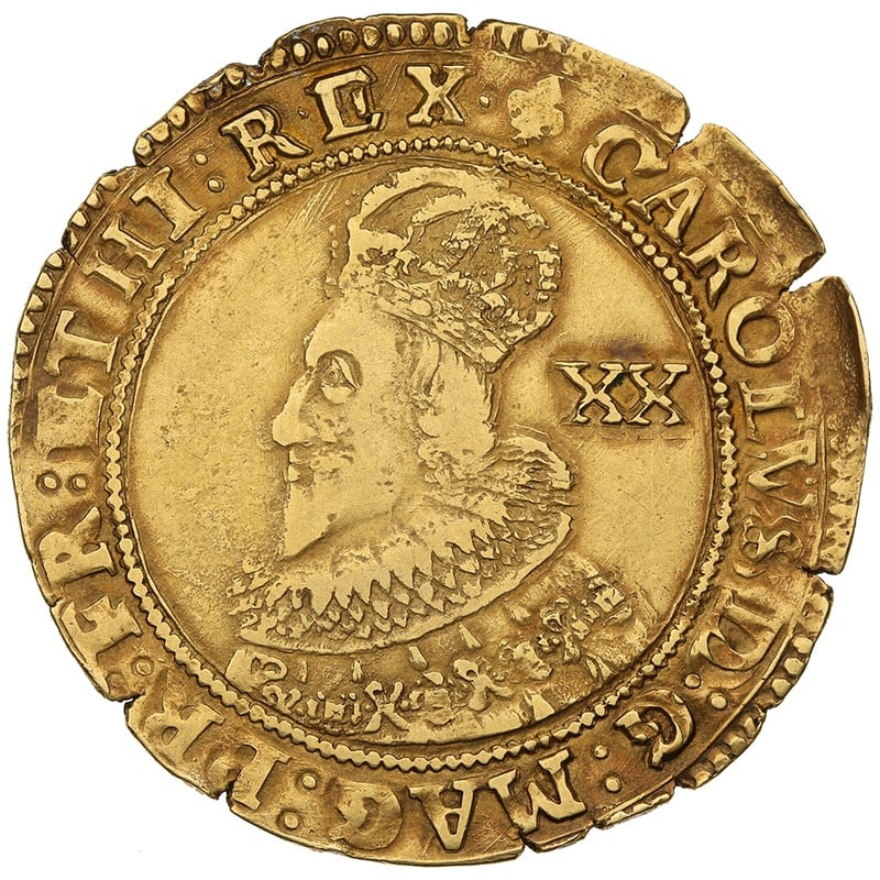 1625 Gold Unite Coin Charles I