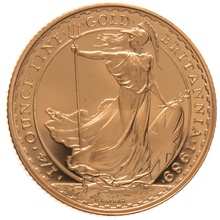 1989 Quarter Ounce Proof Britannia Gold Coin