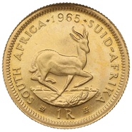 1965 R1 Gold Coin 1 Rand South Africa
