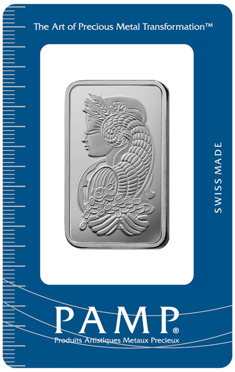 1oz Palladium Bar PAMP Lady Fortuna