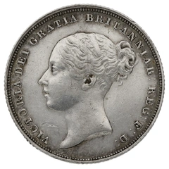1838 Silver Shilling Coin Victoria A1