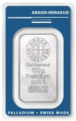 100g Palladium Bar Argor-Heraeus
