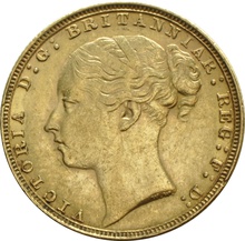 1871 Gold Sovereign - Victoria Young Head - London - £718.00