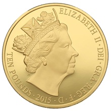 2015 5oz £10 Gold Proof Coin The Longest Reigning Monarch Boxed
