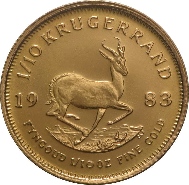 1983 1/10oz Krugerrand Gold Coin