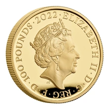 2022 Proof 1oz King James I Gold Coin Boxed