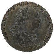 1787 George III Silver Sixpence