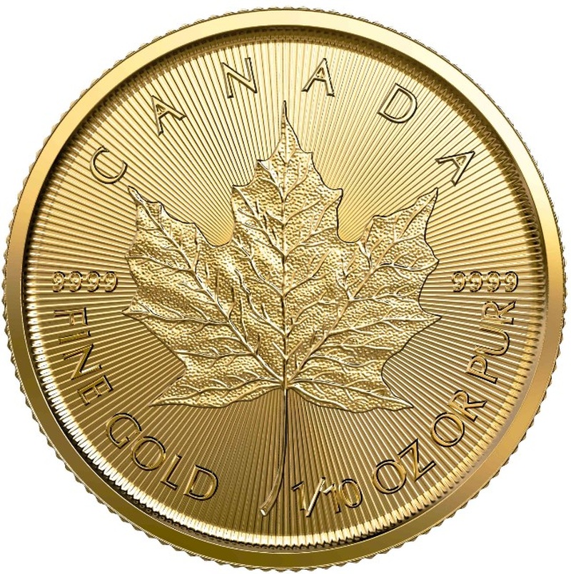 2022 1/10oz Canadian Maple Leaf Gold Coin