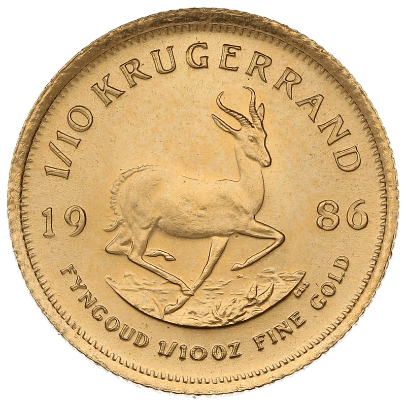 1986 1/10oz Krugerrand Gold Coin