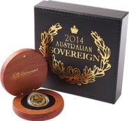 2014 Australian Proof Gold Sovereign Boxed