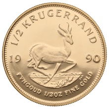 1990 Proof 1/2oz Krugerrand Gold Coin