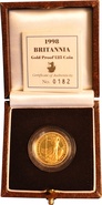 1998 Britannia Quarter Ounce Gold Proof Coin Boxed
