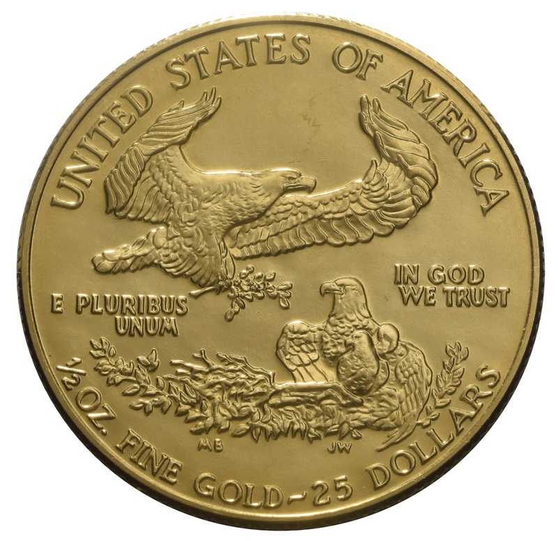 1988 1/2oz American Eagle Gold Coin MCMLXXXVIII