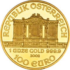2002 Austrian Gold Philharmonic Coin 1oz